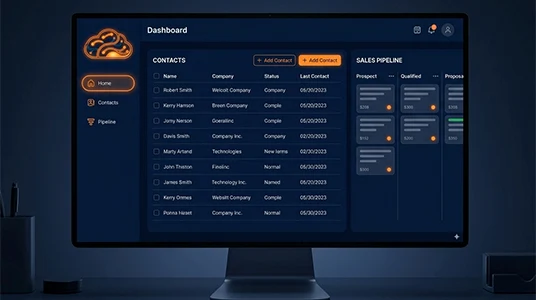 CRM personalizado NubeLogica para empresas: gestión de contactos, pipeline y reportes